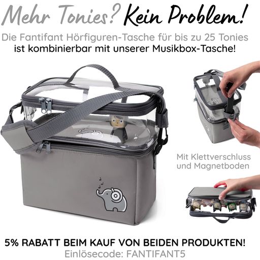 Musikbox-Taschen für Toniebox - Sonderedition Schwarz