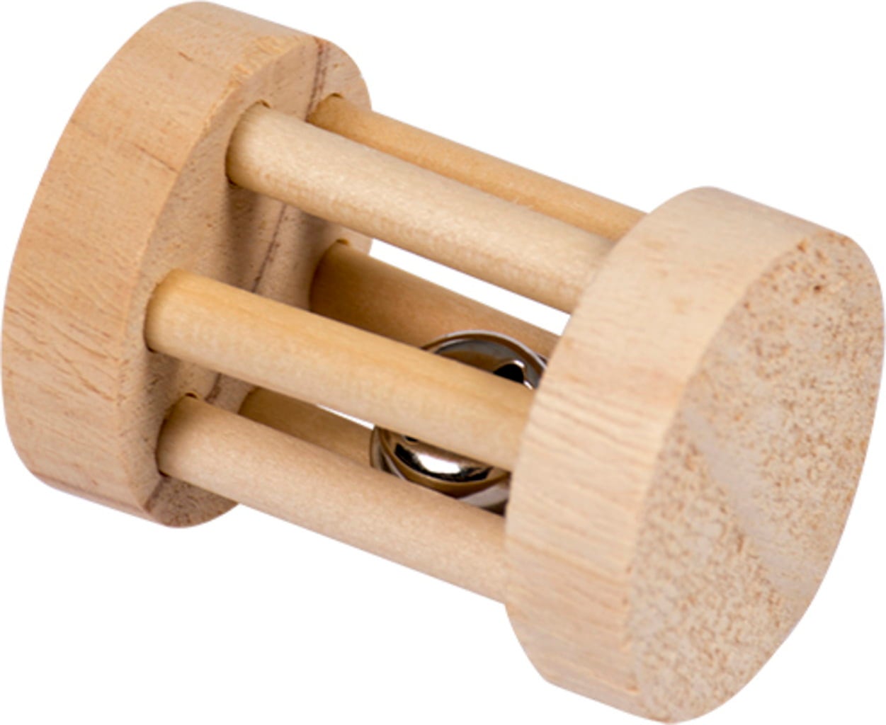 Duvoplus Holzspielrolle mit Glöckchen - 3,5x5 cm