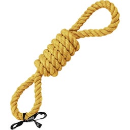 Europet Spielseil 2 Schlaufe gelb - 65cm