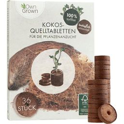 Own Grown Kokos Quelltabletten - 36 Stk