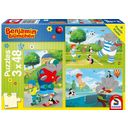 Puzzle - Benjamin Blümchen - Sport und Spiel mit Törööö! 3x48 Teile