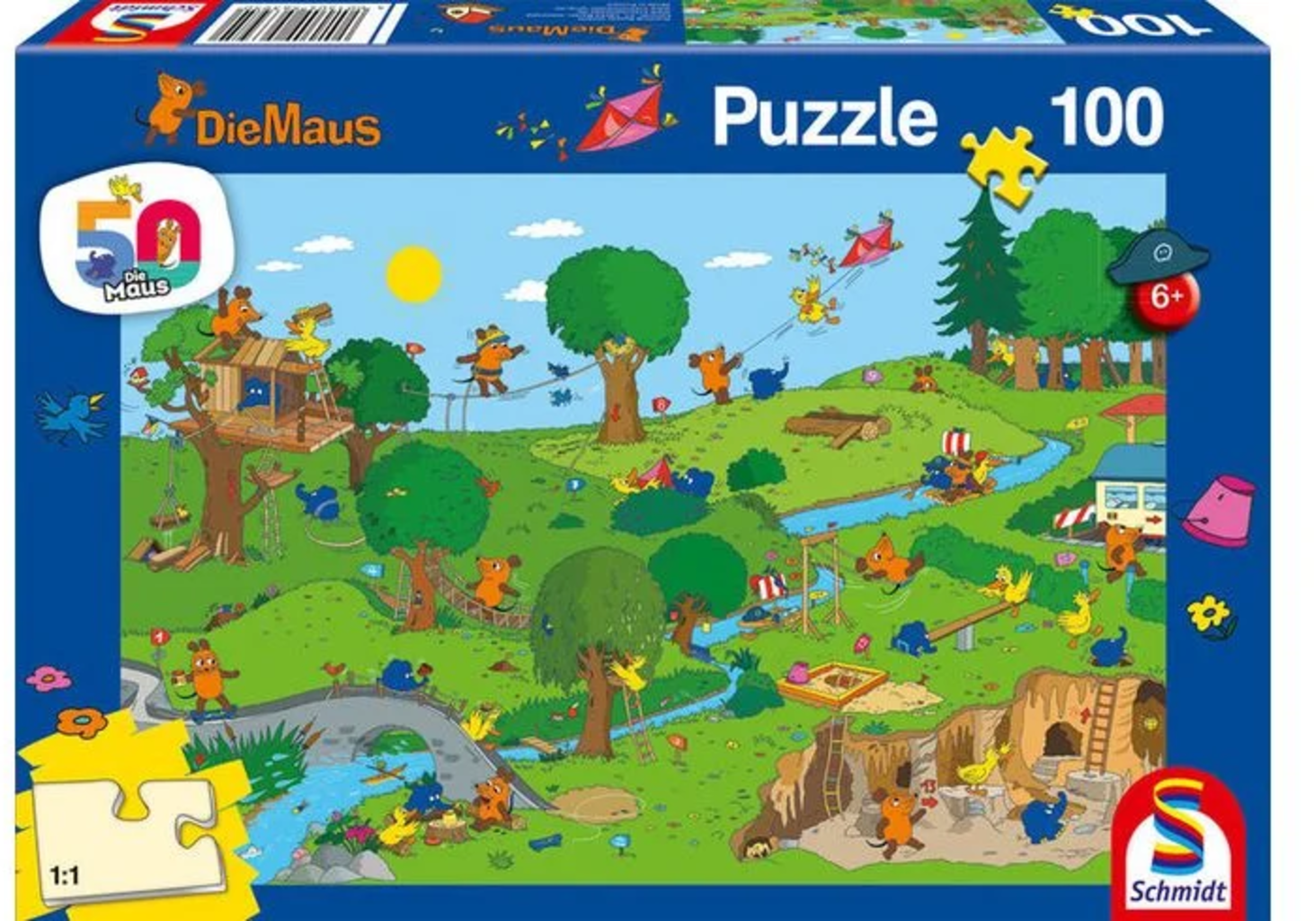 Puzzle - Die Maus - Im Spielpark, 100 Teile