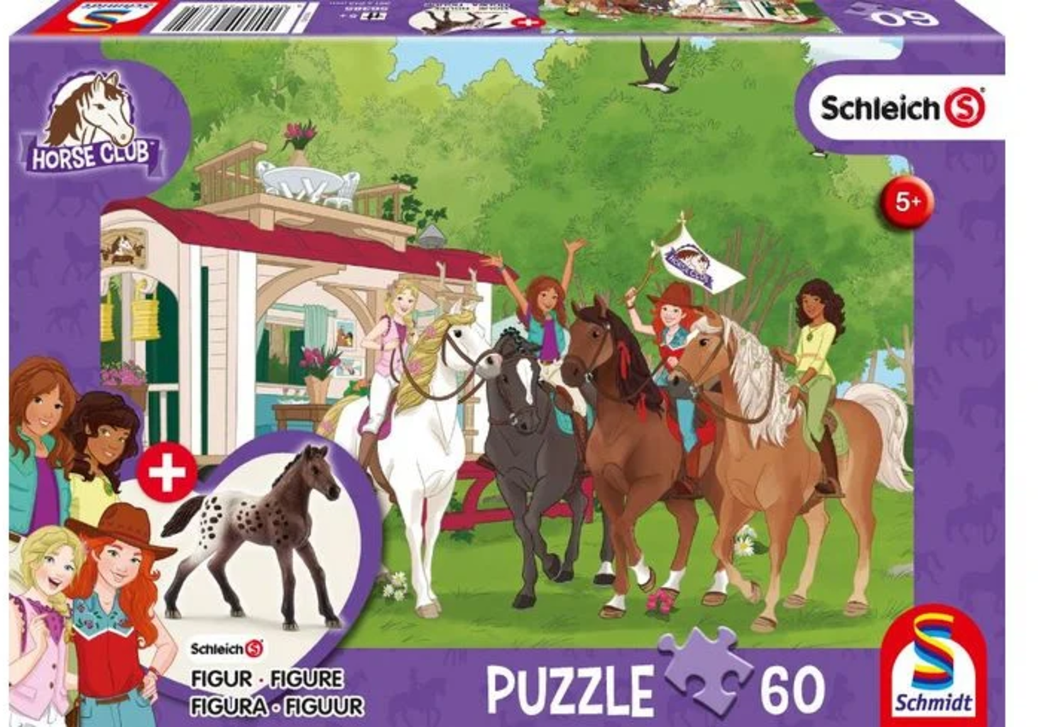 Puzzle - Schleich - Clubtreffen vor dem Wohnwagen, 60 Teile