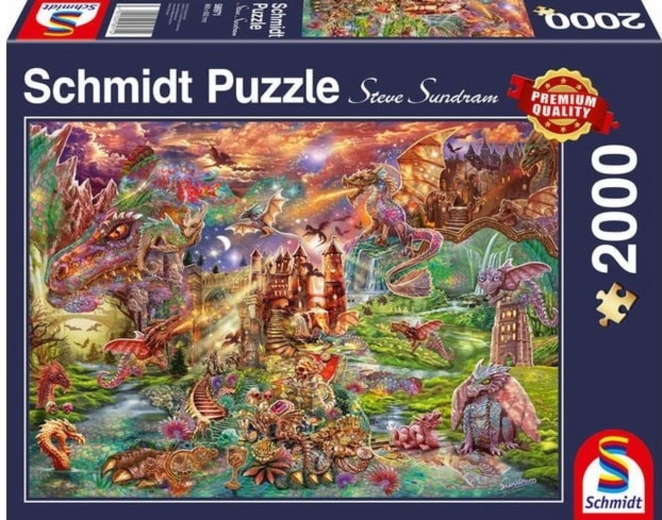 Puzzle - Der Schatz der Drachen, 2000 Teile
