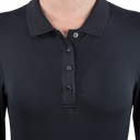 BUSSE Langarm-Polo Shirt DELORAN TECH, schwarz - XS