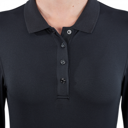 BUSSE Langarm-Polo Shirt DELORAN TECH, schwarz - XS