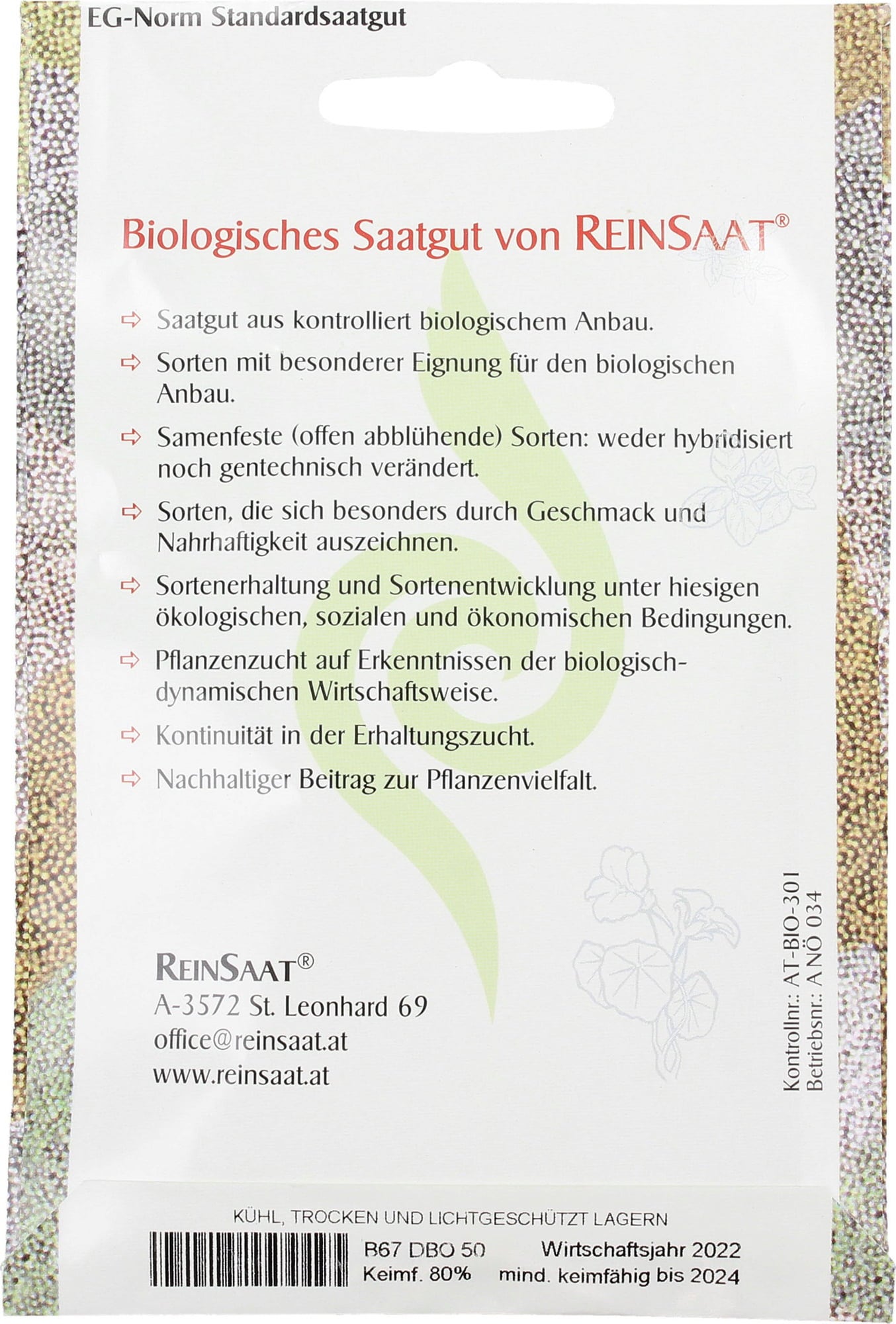 ReinSaat Kapuzinerkresse - rankend - 1 Pkg