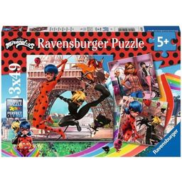 Puzzle - Miraculous - Unsere Helden Ladybug und Cat Noir - 3x49 Teile