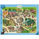 Rahmenpuzzle - Ali Mitgutsch: Im Zoo, 30 Teile
