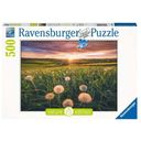 Puzzle - Pusteblumen im Sonnenuntergang, 500 Teile