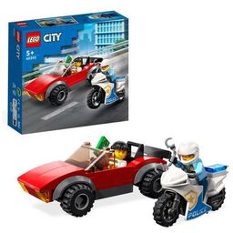 City - 60392 Verfolgungsjagd mit Polizeimotorrad & Spielzeug-Auto