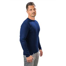 Alpin Loacker Herren Merino langarm Shirt blau