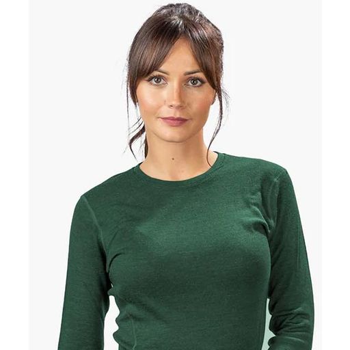 Alpin Loacker Damen Merino langarm Shirt grün