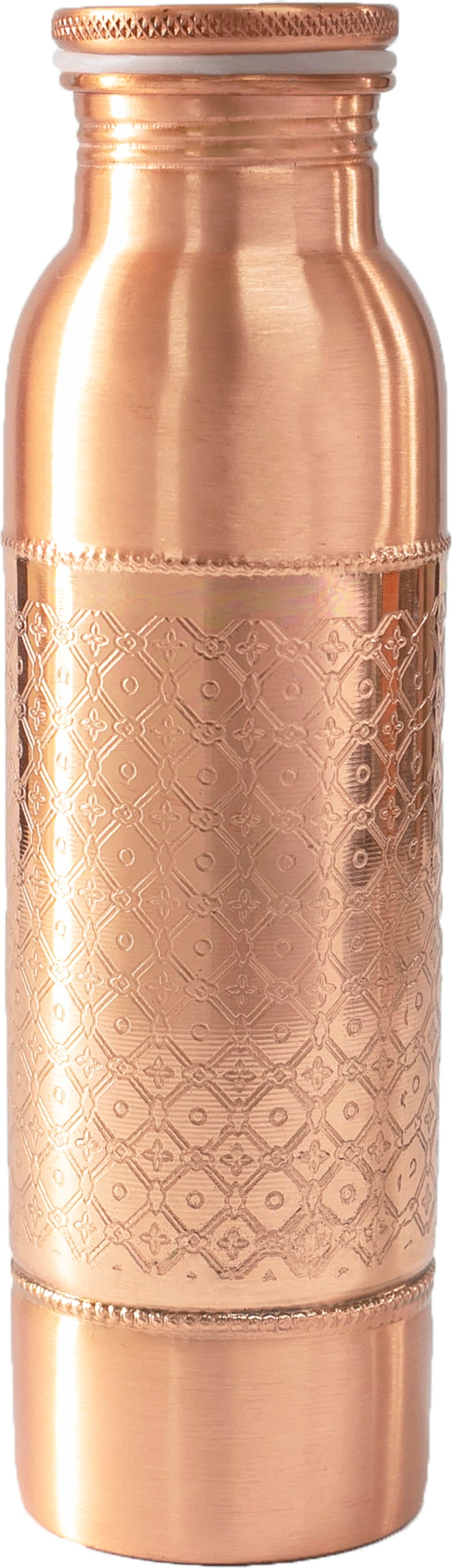 Gravierte Kupferflasche, Mosaik