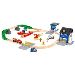 BRIO Bahn - Polizei und Feuerwehr Set Deluxe