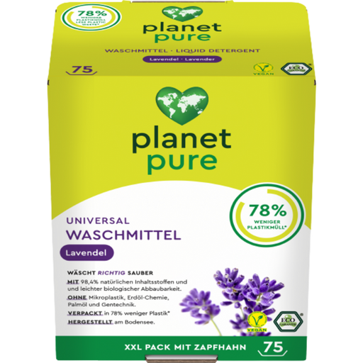 Planet Pure Universalwaschmittel Lavendel - Bag in Box 75 W