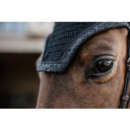 Kentucky Horsewear Fly Veil Wellington Glitter & Stone - schwarz