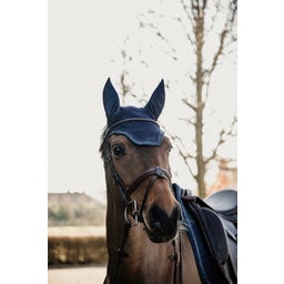 Kentucky Horsewear Fly Veil Wellington Glitter & Stone - navy