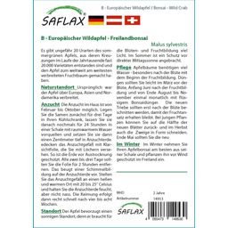 Saflax Bonsai - Europäischer Wildapfel - 1 Pkg