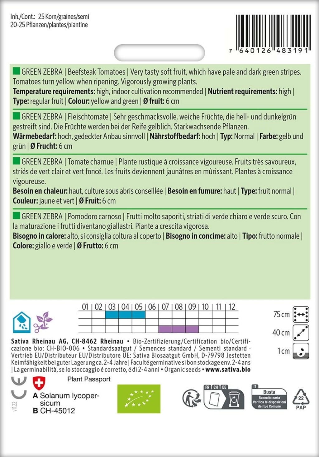 Sativa Bio Fleischtomate 