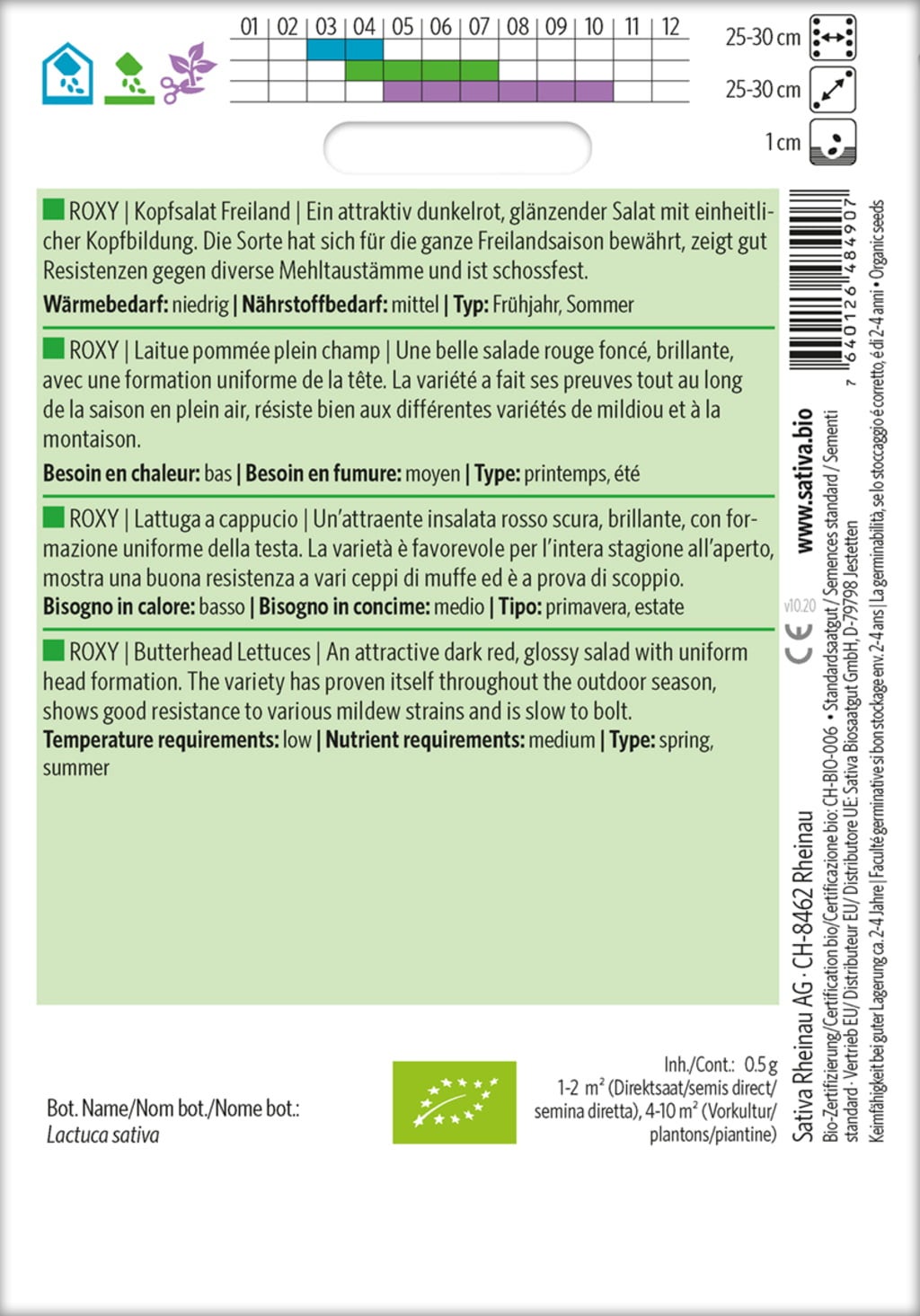Sativa Bio Kopfsalat Freiland 