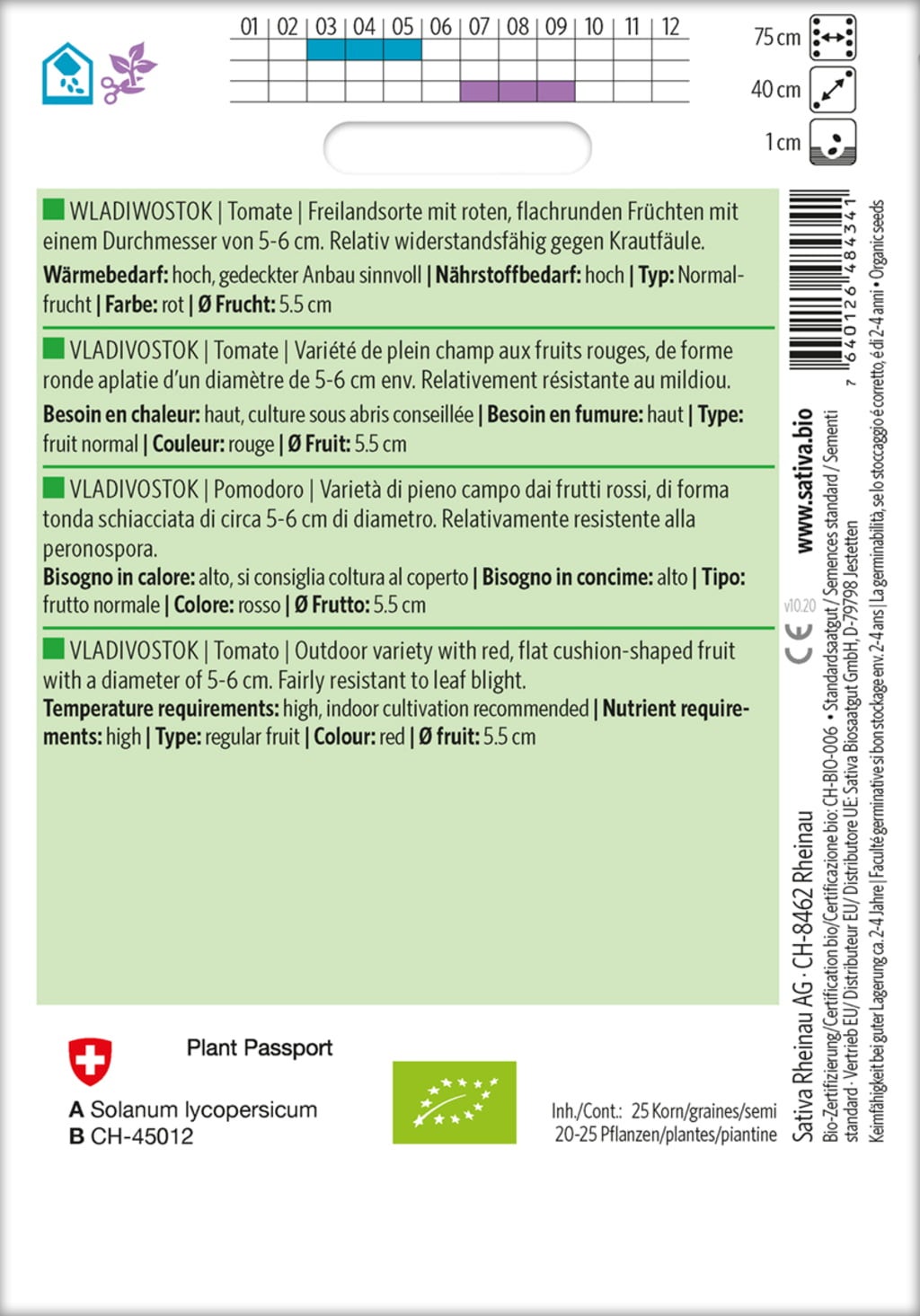 Sativa Bio Tomate 