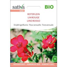 Sativa Bio Einjährige Blume "Roter Lein"