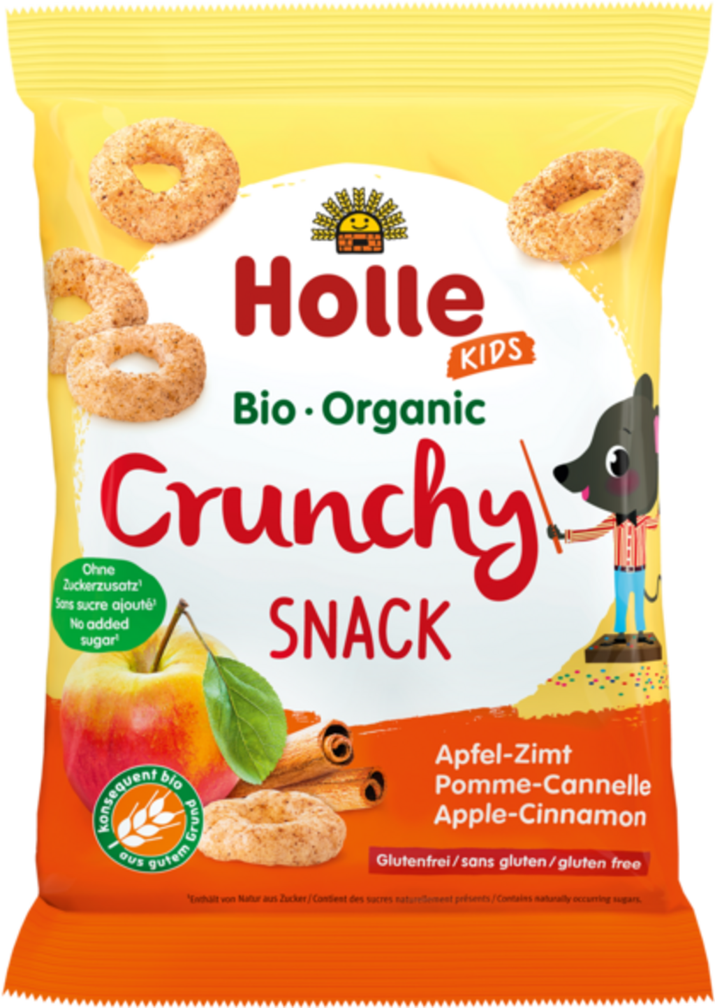 Bio-Crunchy Snack Apfel Zimt, 25 g