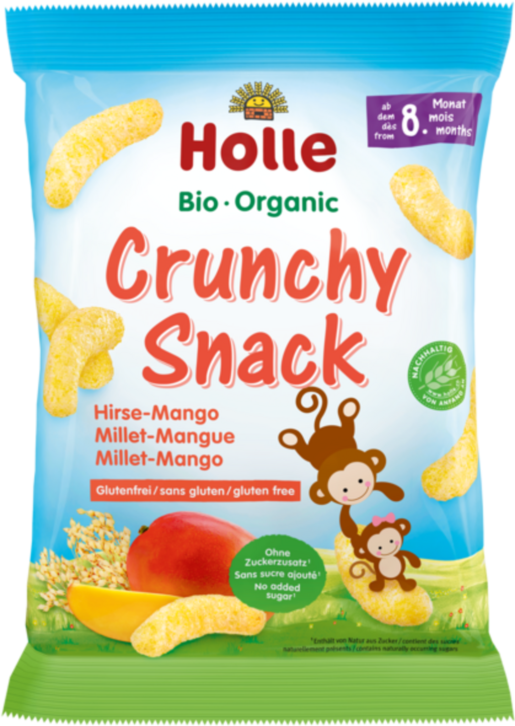 Holle Bio-Crunchy Snack Hirse-Mango