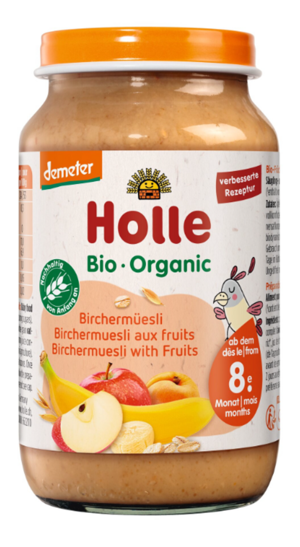 Holle Bio Babygläschen Birchermüsli Demeter 