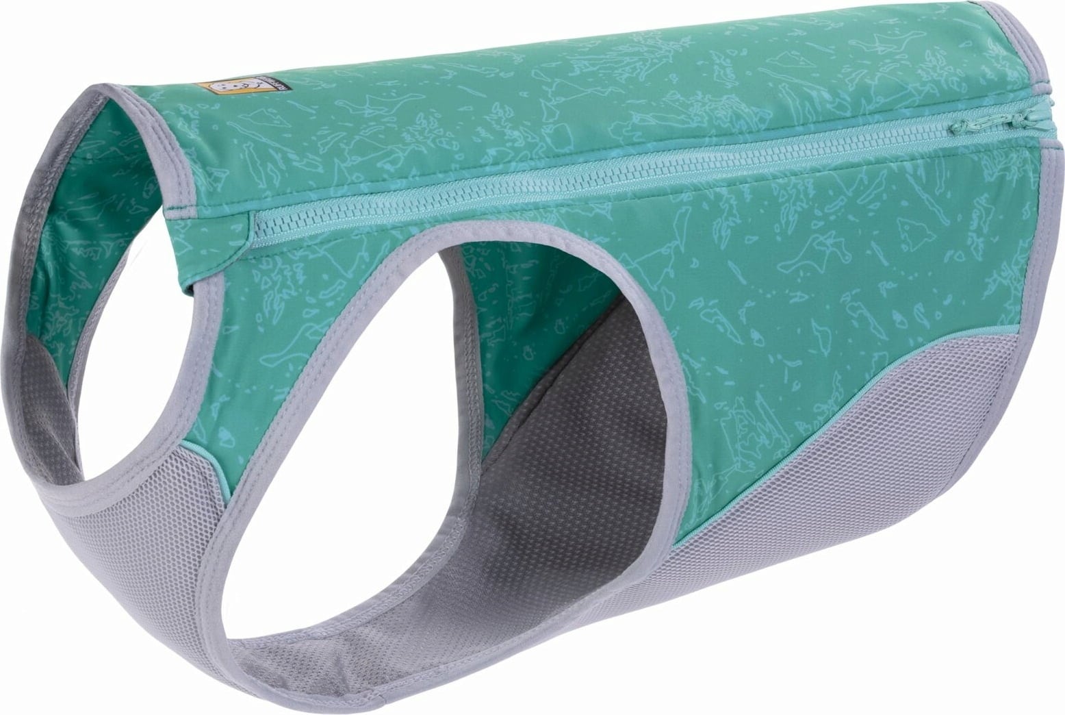 Ruffwear Swamp Kühlweste mit Zip Aurora aquamarin - xxs