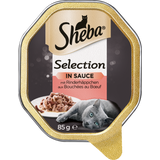 Schale Selection in Sauce mit Rinderhäppchen
