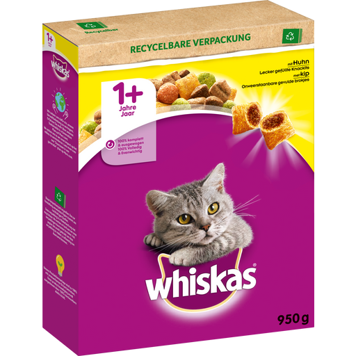 Whiskas Trocken mit Huhn 1+ - 950 g