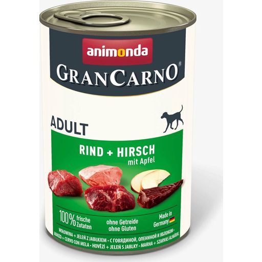 Animonda GranCarno Adult Rind, Hirsch und Apfel - 400 g