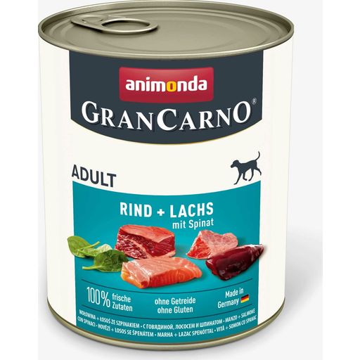 GranCarno Adult Rind, Seelachs und Spinat - 800 g