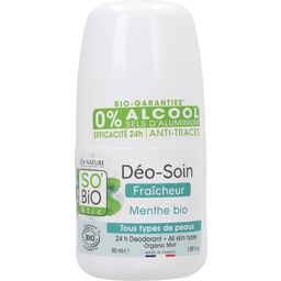 SO'Bio étic Bambus-Deo Roll-on Minzfrische - 50 ml