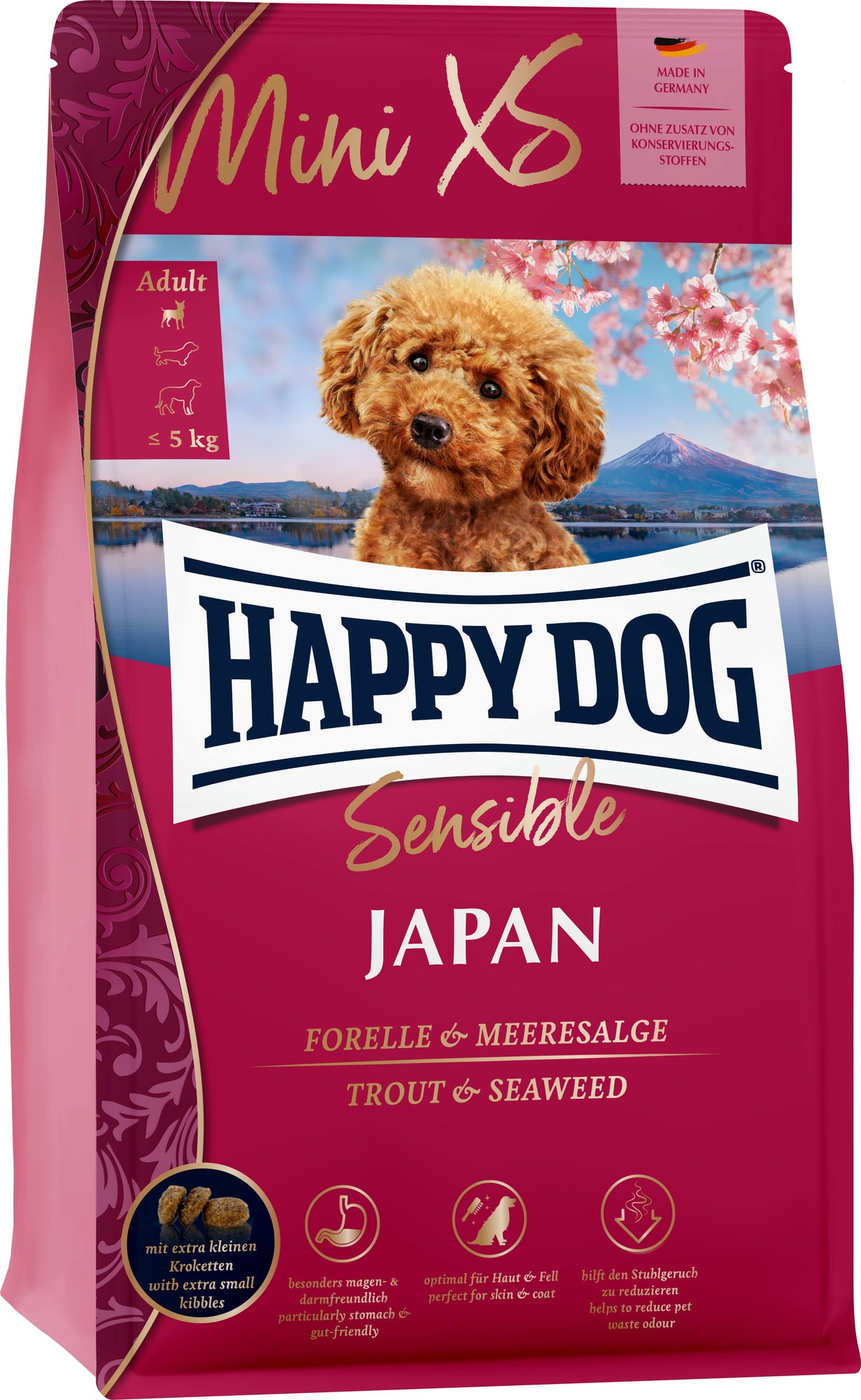 Happy Dog Trockenfutter Supreme Mini XS Japan - 1,30 kg