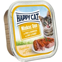 Happy Cat Minkas DuoPaté Rind und Kaninchen - 100 g