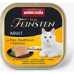 Vom Feinsten Adult mit Schlemmerkern Schale 100g - Pute und Rind