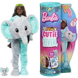 Cutie Reveal Barbie-Puppe mit Elefanten-Kostüm