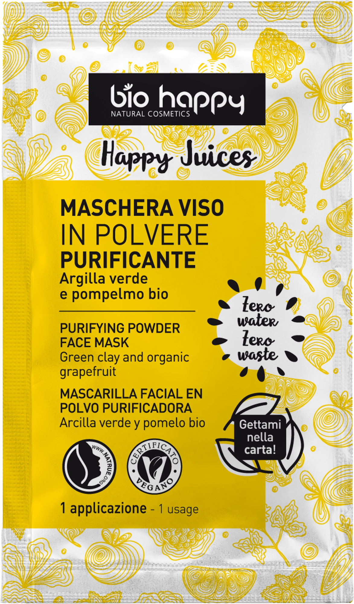 Happy Juices Purifying Powder Face Mask, 7 g