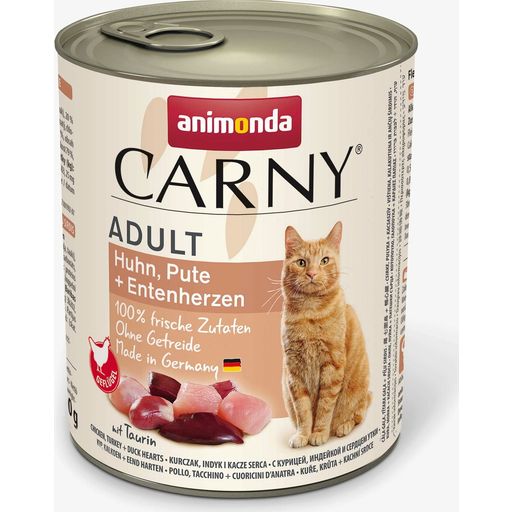 Animonda Carny Adult Huhn, Pute und Entenherzen - 800 g