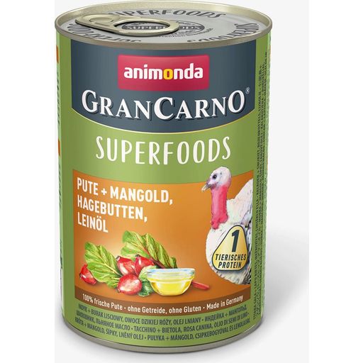 Animonda GranCarno Adult Superfoods 400g - Pute und Mangold