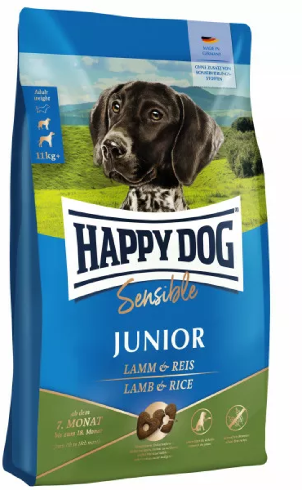Trockenfutter Sensible Junior Lamm und Reis - 10 kg