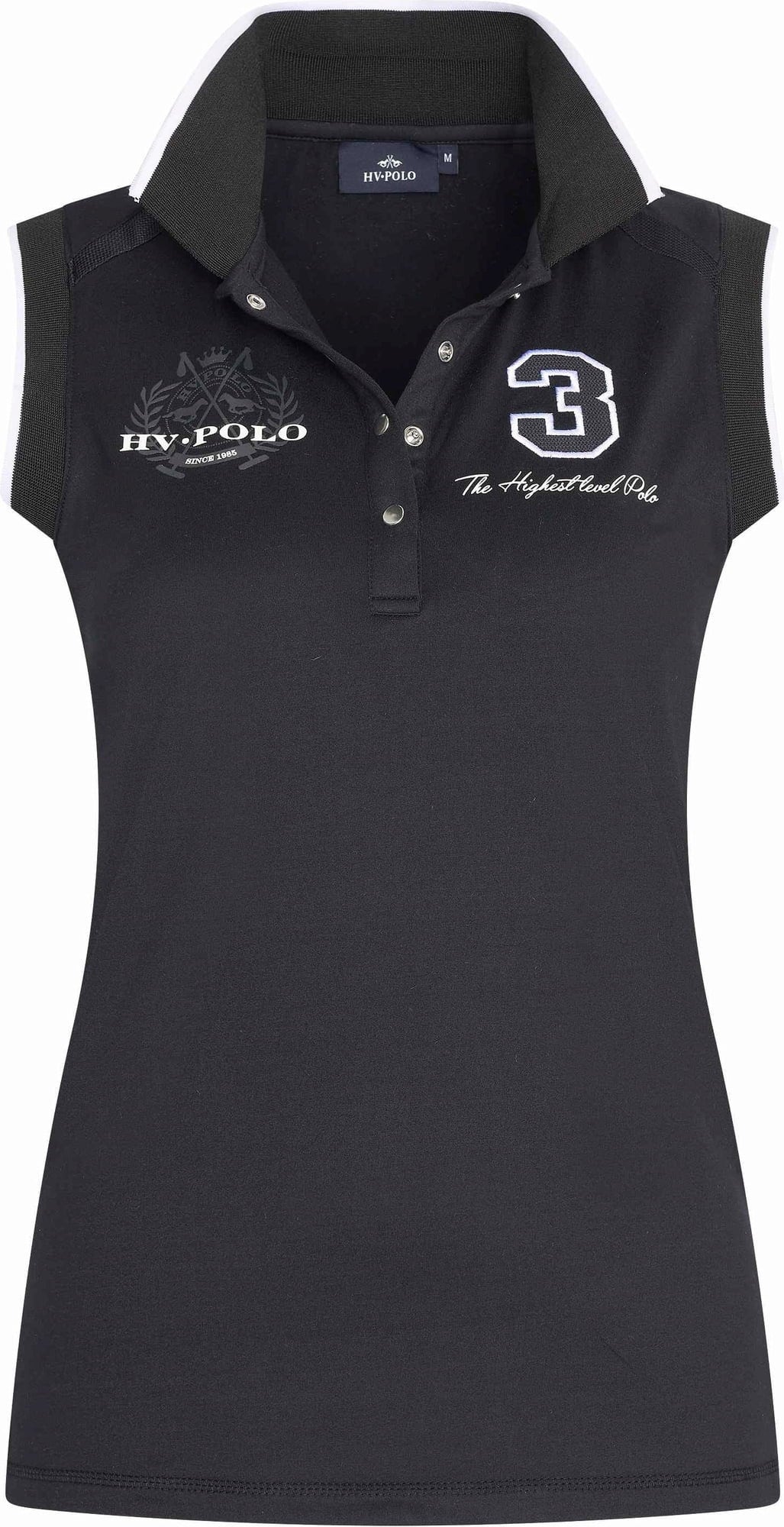 Ärmelloses Tech-Polo Shirt HVPFavouritas, black