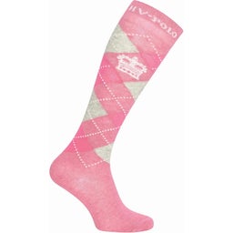 Socken HVPArgyle, wilde rose