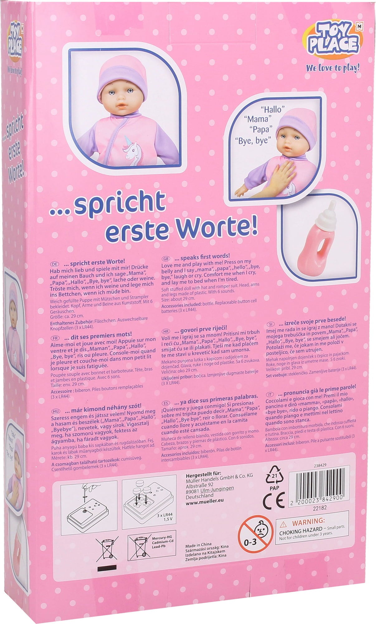Toy Place Puppe …spricht erste Worte! - 1 Stk