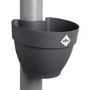 Regenfallrohrpflanzgefäß vibia campana 22cm, anthrazit