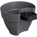 Regenfallrohrpflanzgefäß vibia campana 22cm - anthrazit