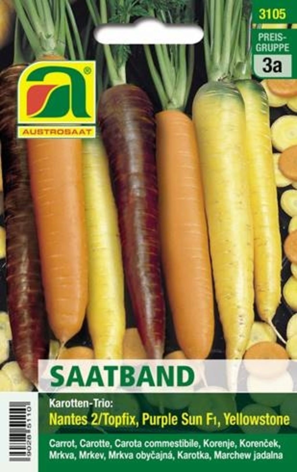 Karotten-Trio Saatband